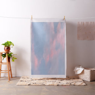 Tela Nubes rosadas de personalizable