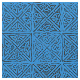 Tela Nudos célticos en azul