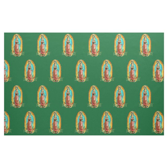 Tela Nuestra Señora de la Virgen Guadalupe María Zarape ("Cuarto gordo" (fat quarter))