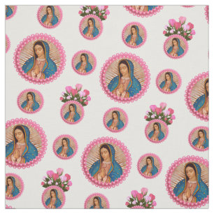 Tela Nuestra Señora de las Rosas Rosa de Guadalupe
