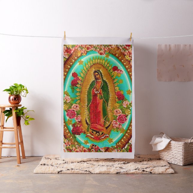 Tela Nuestra Señora Guadalupe Santa Virgen María (In Situ)