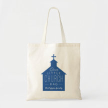 Nuestro pequeño bolso de la iglesia tote del niño 