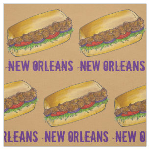 Tela Nueva Orleans Louisiana Shrimp Po'Boy Sandwich NOL
