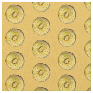Tela Nueva York Bagel Sesame Seed Bagels Foodie Fabric