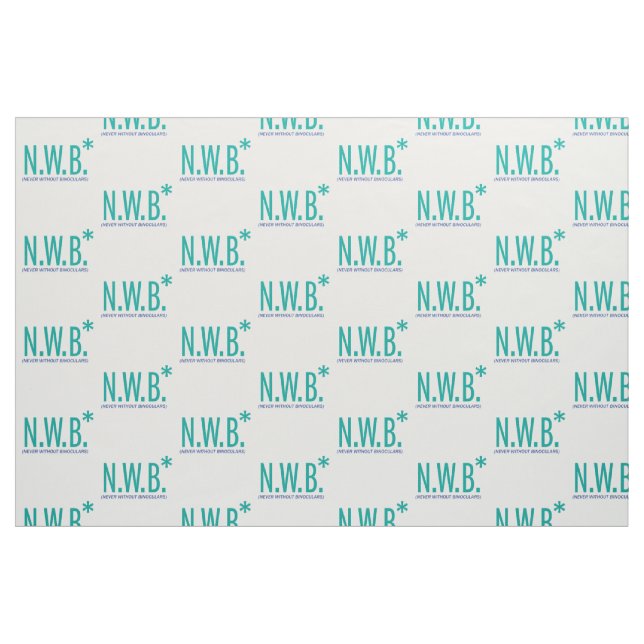 Tela Nunca sin los prismáticos ("Cuarto gordo" (fat quarter))