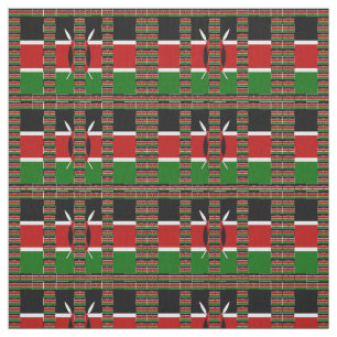 Tela Ocasión especial: Kenia Verde Rojo Negro