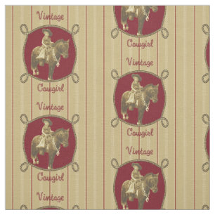 Tela occidental de la vaquera del vintage