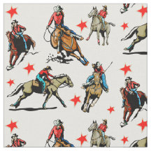 Tela occidental del diseño de los caballos de