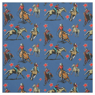 Tela occidental del diseño de los caballos de