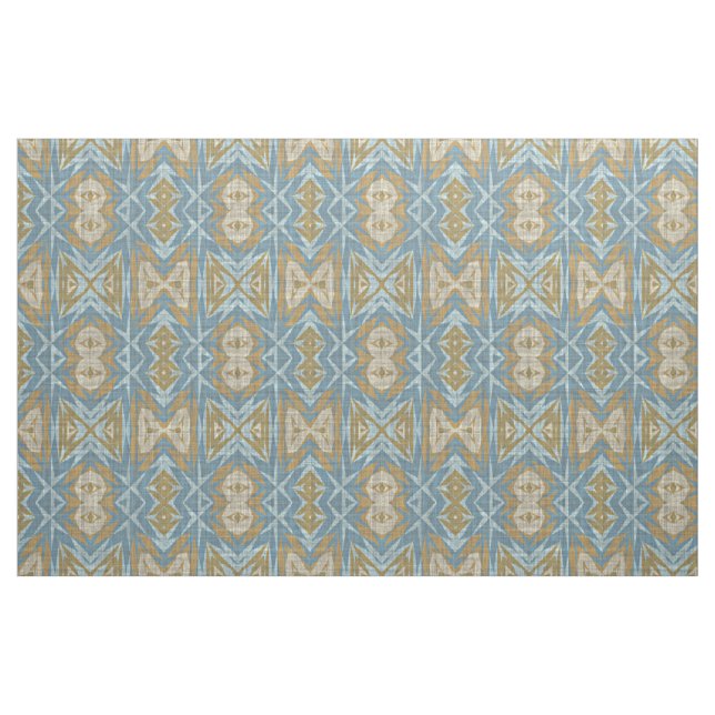 Tela Ochre Beige Verde azulado Ecléctico Azul Ecléctico ("Cuarto gordo" (fat quarter))
