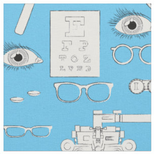 Tela Oculista óptico optometrista vintage médico de ojo