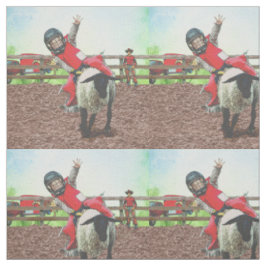 Tela Oeste de Rodeo Cowgirl Mutton Busting