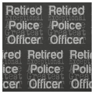 Tela Oficial de policía retirado Extraordinario