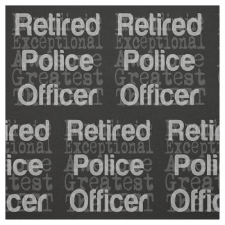 Tela Oficial de policía retirado Extraordinario