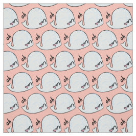 Tela oh ballena, wordplay kawaii acuarela cerca del pat