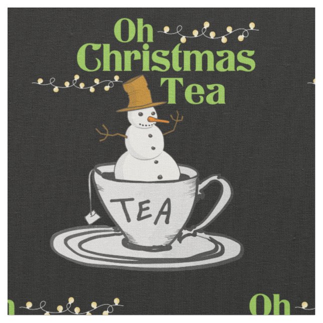 Tela Oh Navidades Té - Vacaciones de Tea Lover (De cerca)