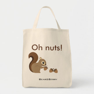 Tela ¡Oh nueces! bolso de compras