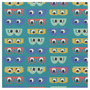 Tela Ojos Googly Geeky divertidos, caja multicolora,