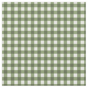 Tela Okra Green chequeó Gingham para las mentiras de en