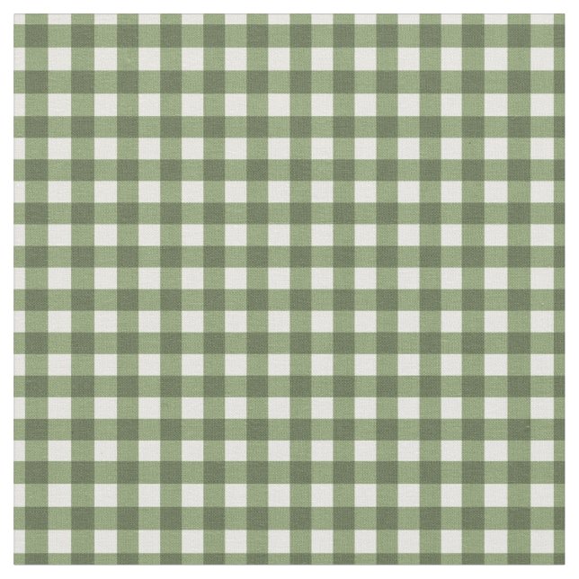 Tela Okra Green chequeó Gingham para las mentiras de en (De cerca)