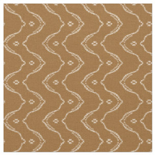Tela Olas de encaje bronceado boho sofisticadas para el