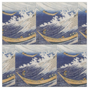 Tela Olas del Océano de Hokusai Barcos Marítimos