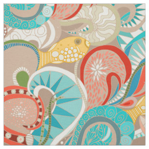 Tela olas oceánicas