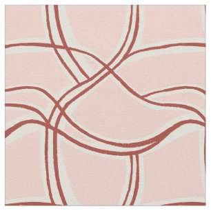 Tela Olas tranquilas rosa polvoriento tropical