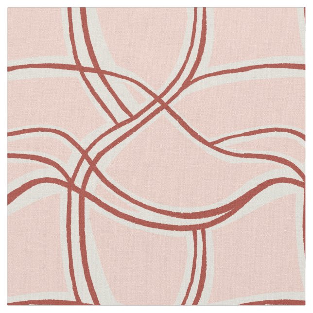 Tela Olas tranquilas rosa polvoriento tropical (De cerca)