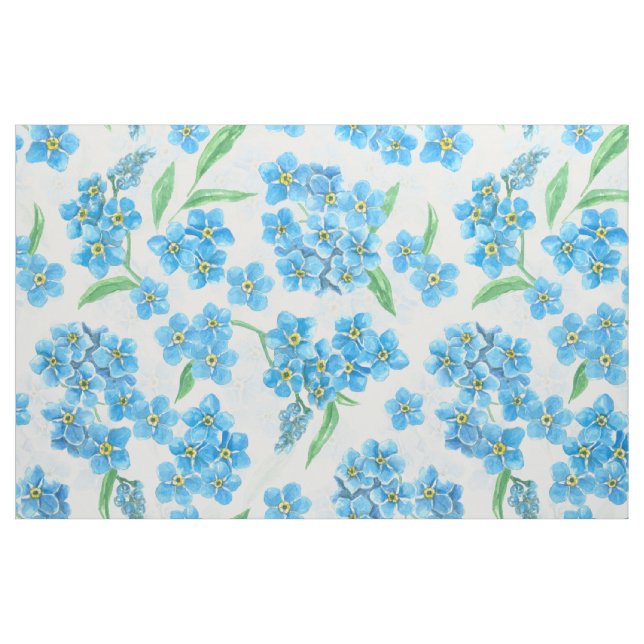 Tela Olvídate de las flores acuarelas ("Cuarto gordo" (fat quarter))