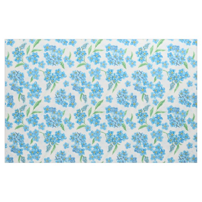 Tela Olvídate de las flores acuarelas ("Cuarto gordo" (fat quarter))