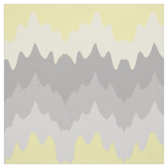 Tela Ombre Gris Amarillo Chevron Zigzag (Retal)