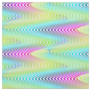 Tela Ondas de color neón Tiras sin soldadura