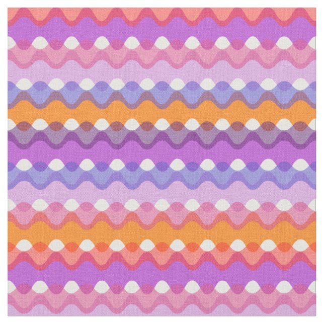 Tela Ondas retro (De cerca)