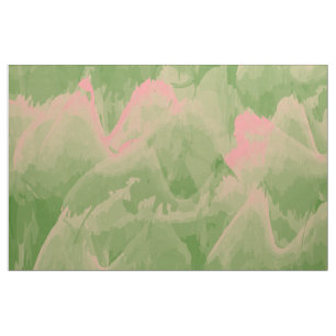 Tela Ondas verdes y rosas