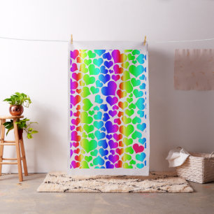 Tela orgullo de los corazones arcoiris