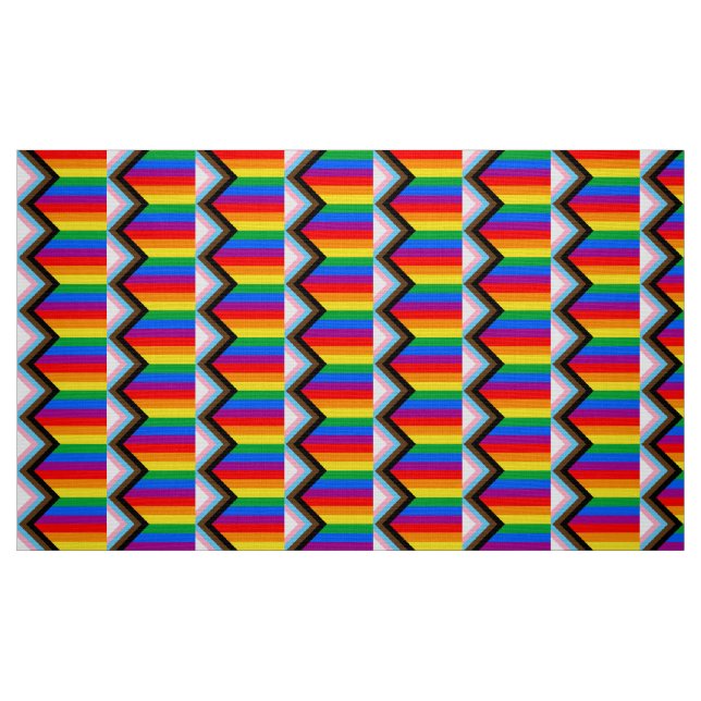 Tela ORGULLO LGBT (Orgullo del progreso) ("Cuarto gordo" (fat quarter))