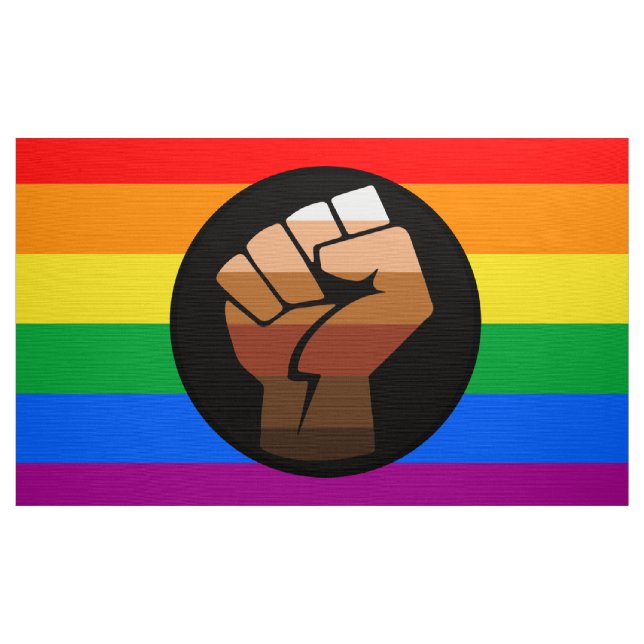 Tela ORGULLO LGBTQ (Orgullo Puño POC) (Yarda)