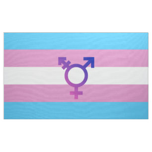 Tela Orgullo y símbolo transgénero