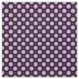 Tela Ornamento geométrico en rosa y negro.