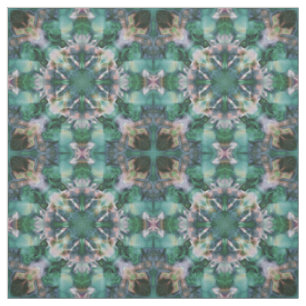 Tela Ornamento turquesa verde