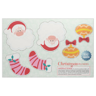 Tela Ornamentos de Navidad de corte y masticación - Plu