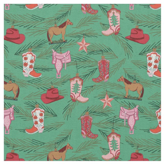 Tela Ornamentos navideños de Nova de País (De cerca)