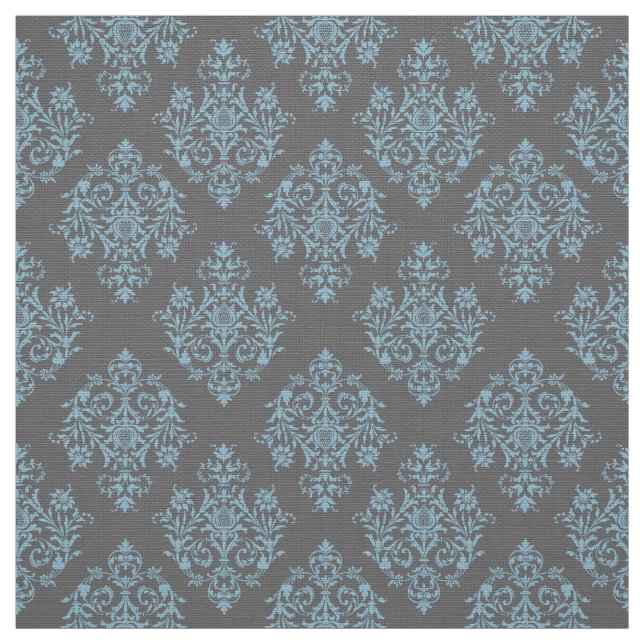 tela Ornate Baroque gris Damasco (Retal)