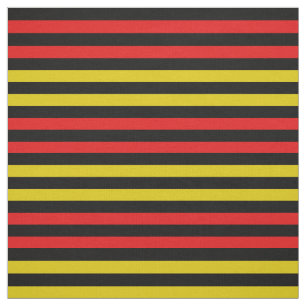Tela Oro amarillo, rojo brillante, costilla negra de me