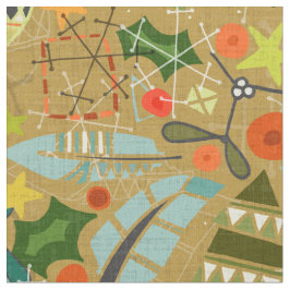 Tela oro de navidad vintage