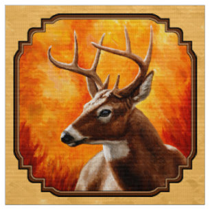 Tela Oro de otoño de Whitetail Deer