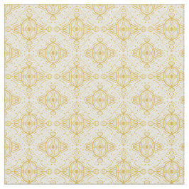 Tela Oro de patrón ornamental sobre la luz