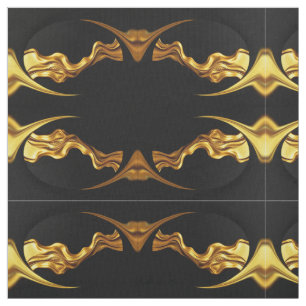 Tela Oro Líquido Monocromo Algodón Pima Twill Diseñador