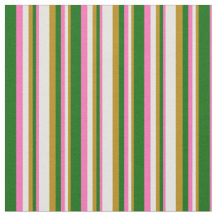 Tela Oro oscuro, cian claro, rosa caliente y verde oscu